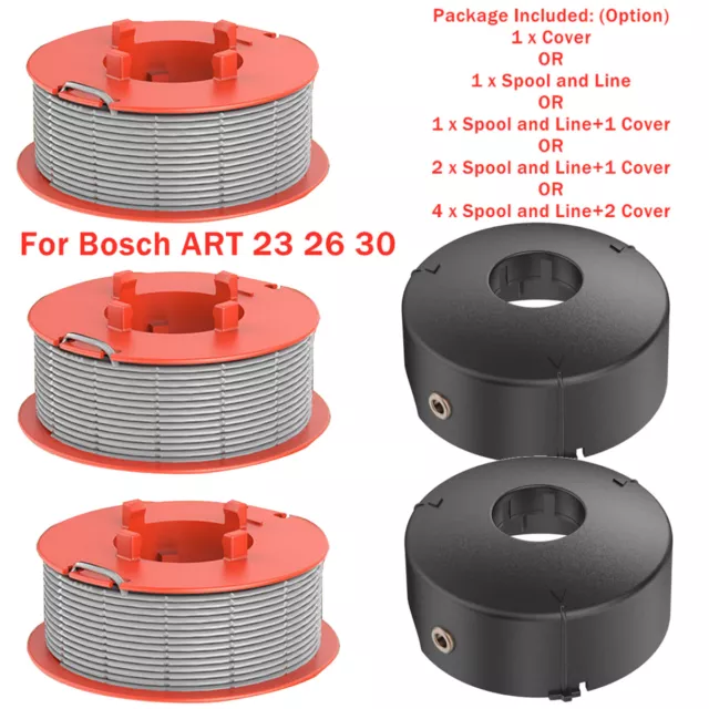 For Bosch ART 26 30 23 Combitrim Easytrim Pro-Tap Strimmer Spool Line F016800175