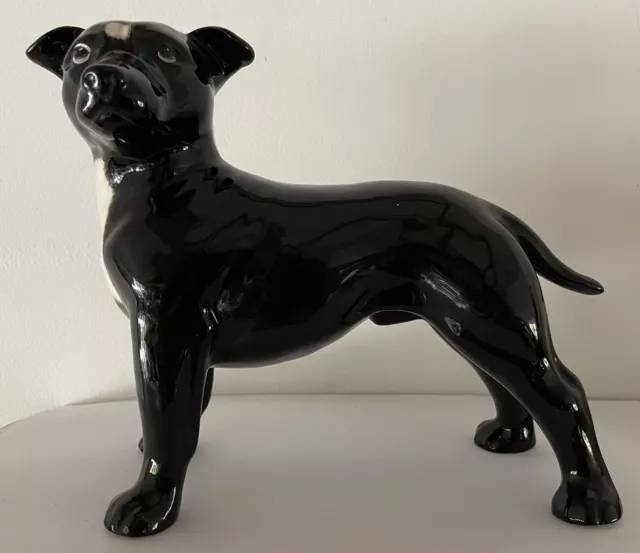 Vintage Staffordshire Bull Terrier Figurine By Coopercraft