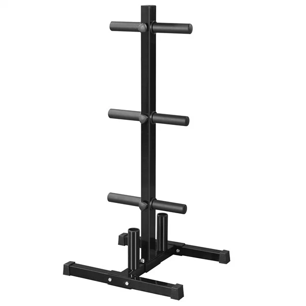 BUMPER WEIGHT PLATE Tree Rack Olympic Barbell Bar Stand Holder