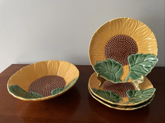食器 Bordallo Pinheiro Sunflower Salad Plates BORDALLO PINHEIRO 8