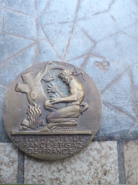 Médaille Art Déco En Bronze "Le Gaulois - Journal Du Matin" Concours 1901 - Occasion TB+