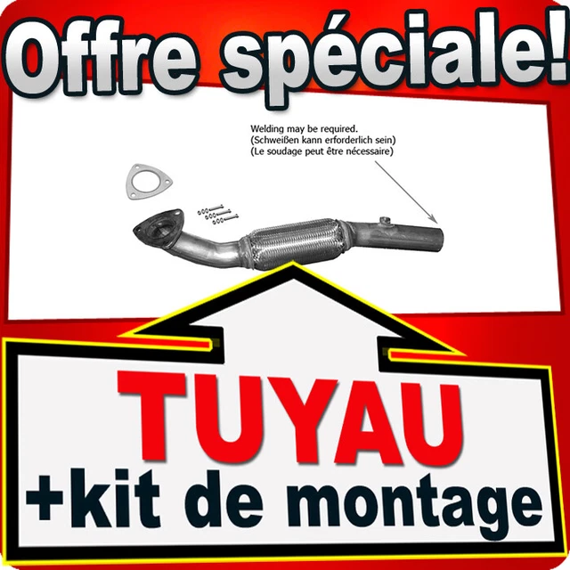 Ligne D'échappement Pour Opel Vectra A 1.6i 1.7TD - Silencieux Avant/arrière, Kit Montage