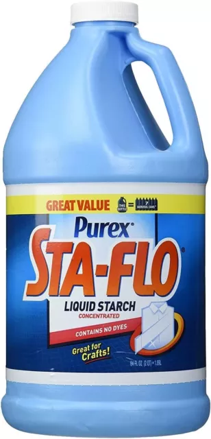 Purex Sta Flo Liquid Starch, Great for Crafts, Concentrated- 64 Ounce