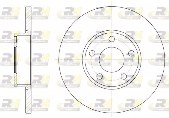 2x ROADHOUSE Disco freno Dischi freno Dischi dei freni 6327.00 davanti 288mm