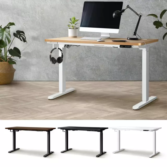 Oikiture Electric Standing Desk Motorised Height Adjustable Sit Stand Table