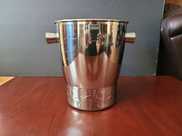 Elegant Carl Mertens Stainless Steel 18/8 Champagne Ice Bucket "Unused"