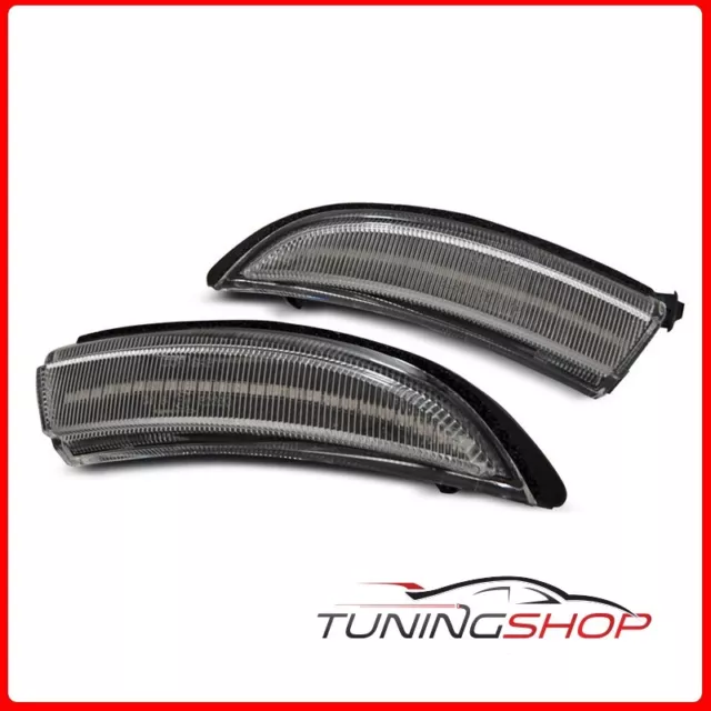 KBFO13 FRECCE LATERALI FORD FIESTA MK7 13-16 SEQ LED BIANCHI TuningShop-TT