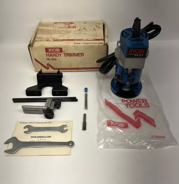 RYOBI TR 30U CORDED Handy Trimmer Router W 2 Bits Original Box Japan 62.95 PicClick