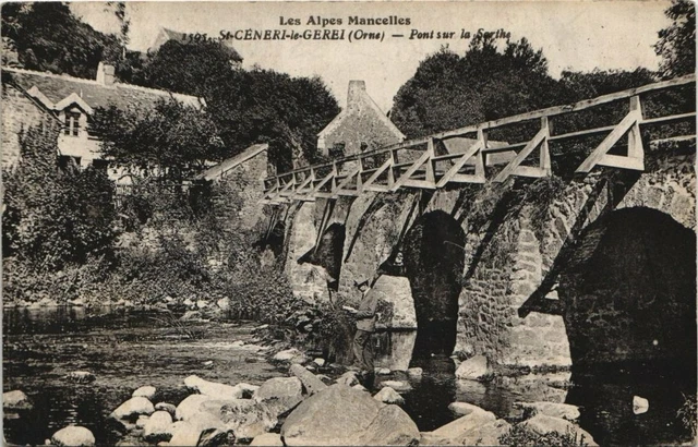 CPA St-Ceneri-le-GÉREI - Pont sur la Sarthe (138564)