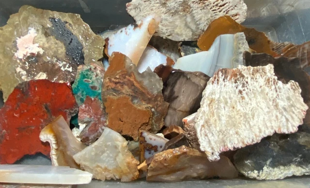 Agate/Jasper Tumble Mix-3.55 Pounds of Slabs!