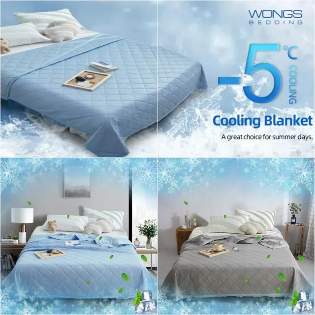 Cooling Blanket Solid Color Soft Lightweight Throw Summer Bedding Set Soft Rug