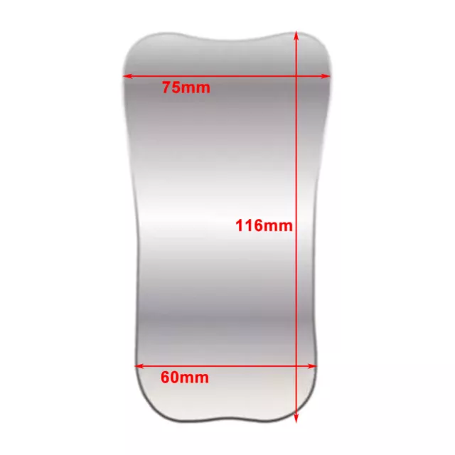 Dental Intraoral Photographic Glass Mirror 2 sided Rhodium Occlusal