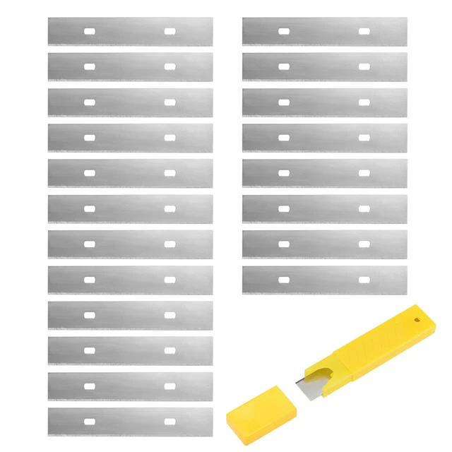 4 Pouce 10cm Carbon Rechargeable Rasoir Lames pour Verre 200Pcs