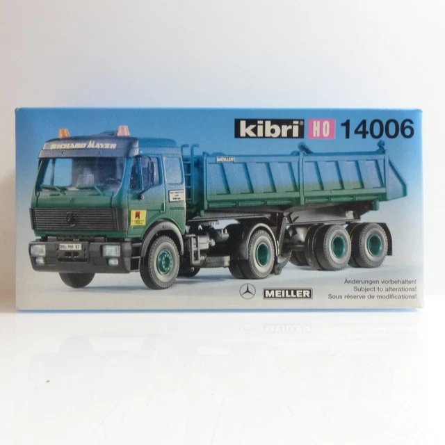 Kibri 10650 MAN Meiller Kipper mit Anhänger H0 1:87 Modellbausatz Geb