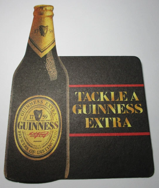 BEER MAT VINTAGE GUINNESS Extra Shaped Beermat New & Unused £2.49 ...