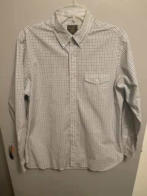 Ralph Lauren Rugby Men’s Button Dress Shirt Long Sleeve Multicolor Check Size 16
