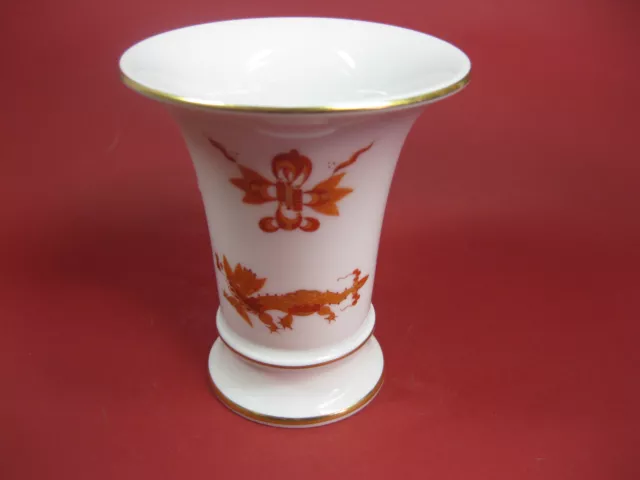 Meissen Vase roter Drachen Ming Drache Goldschuppen Figur Füsschen 1 Wahl