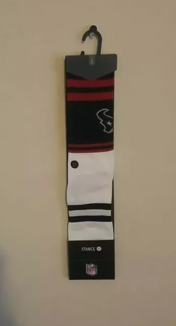 Stance Nfl Houston Texans Logo Crewsocks Men's Size Large 9-12 New With Tags