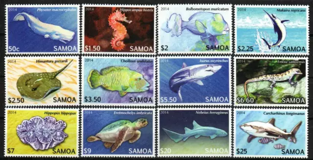 Samoa Stamp 1167-1178  - Endangered marine life & reptiles