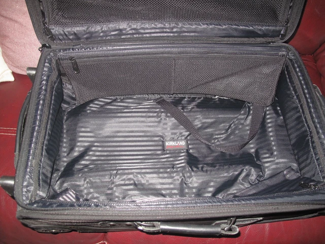 Kirkland Signature Duramax 20” Upright CarryOn Expandable Wheeled Suitcase Black 8