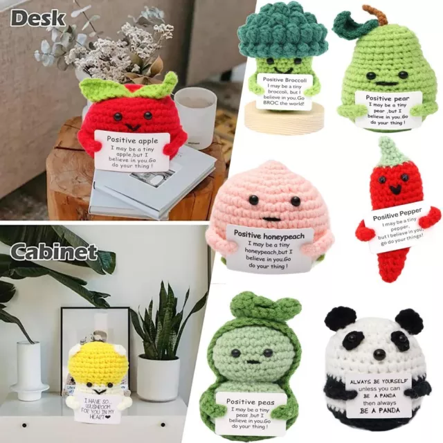 Knitted Potato Hug Pocket Vegetable Fruit Doll Plush Ornament  Birthday Holiday