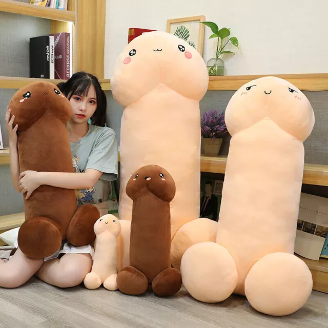 Funny Plush Penis Toy Soft Doll Simulation Penis Stuffed Pillow Cute Kids GiftsA