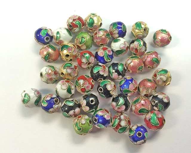 Sale! 100  New 10mm  Handmade Mix Cloisonne Beads