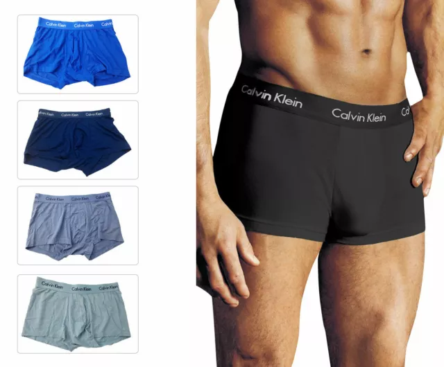 Calvin Men's Underwear Micro Modal Ck Trunk U5554 Strech Seamless Boxer Bottoms