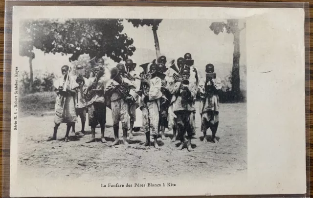 Cpa Mali - La Fanfare Des Pères Blancs A Kita