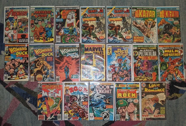 19 Bronze/Copper Mostly Marvel Comic Book Lot