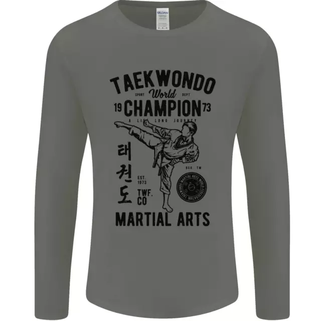 Taekwondo World Champion Martial Arts MMA Mens Long Sleeve T-Shirt