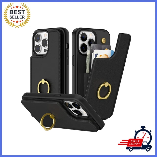 iPhone 14 Pro Max Case Wallet For Women Girls With Card Hold 6.7 Inch Black New