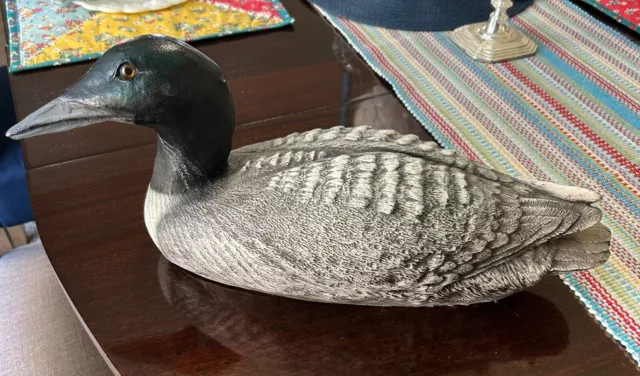 Universal Statuary Corp Collectible Dura Resin #634 1986 Duck Loon Decoy Decor
