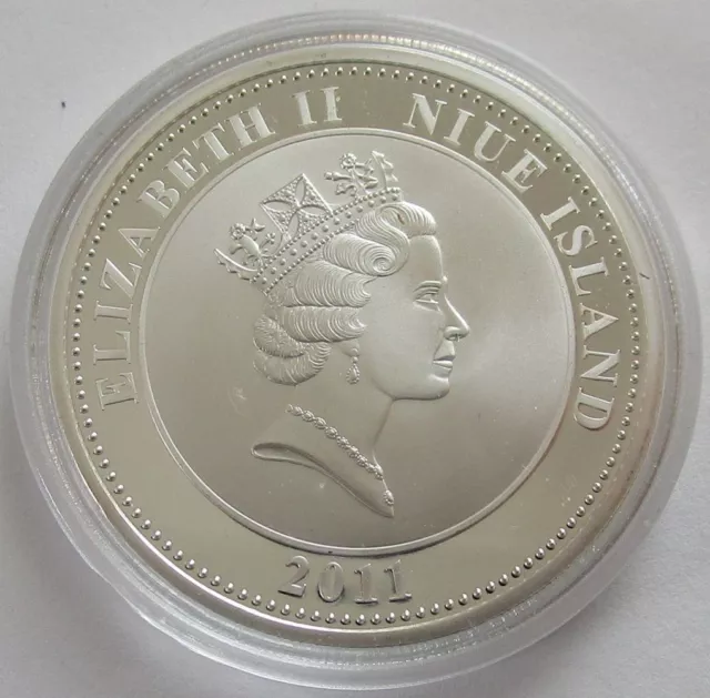 Niue 1 Dollar 2011 Royal Wedding Prince William & Catherine Middleton Silber 2