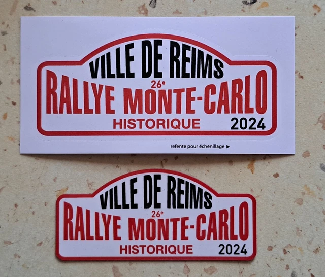 Plaque émaillée Trophée - 23ème Rallye Historique Monaco Monte-Carlo 2020