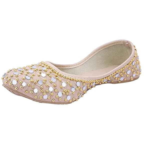 Donna Jutti Jaipur Sposa Khussa Stile Etnico Mojari Piatto Taglia US 6-11 GPH