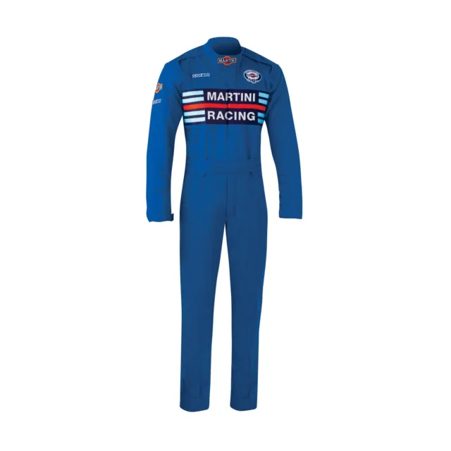 Neu Sparco Mechanikeroverall MS-4 Martini Racing Blau (L)