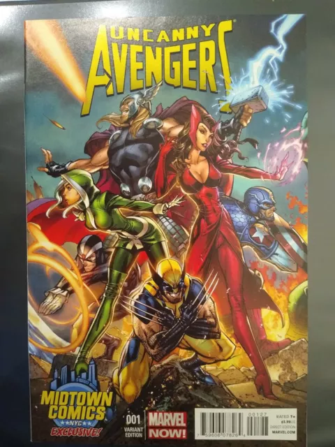 Uncanny Avengers 1 2012 Campbell Midtown Variant