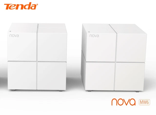 NOVA MW6 MESH Router WiFi AC1200 Coverage 350m2 (Mu-MIMO) 2 Node Pack £ ...