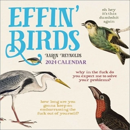 EFFIN' BIRDS 2024 Wall Calendar (Calendar) 14.89 PicClick
