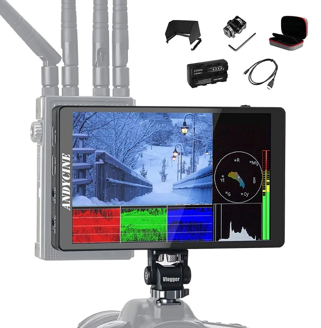 ANDYCINE C7 LITE 7 Inch Touch Screen DSLR Camera Field Monitor with 3D Lut Wa...