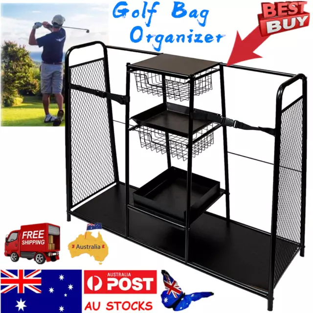 Large Size Golf Organizer Golf Bags Golfing Equipment Accessories Storage Rack