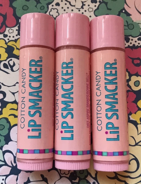 Lot Of 3 Bonne Bell Lip Smacker Cotton Candy Flavored Lip Balm