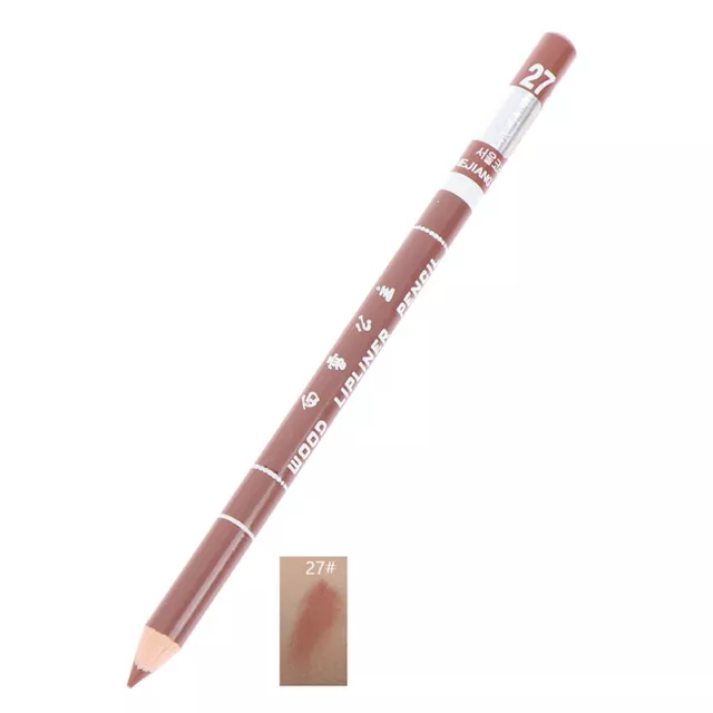 1Pcs Professional Wood Lip liner Waterproof Lady Long Lasting Lip Liner PencLO