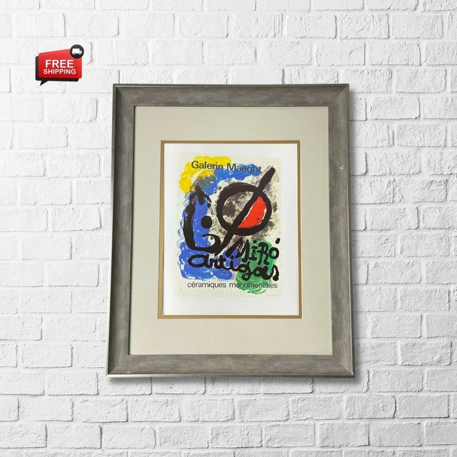 Joan Miro "CÉRAMIQUES" Exhibition Offset Lithography - Exhibition Poster