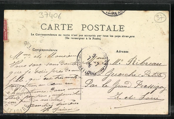 CPA Esvres, Rue Principale 2