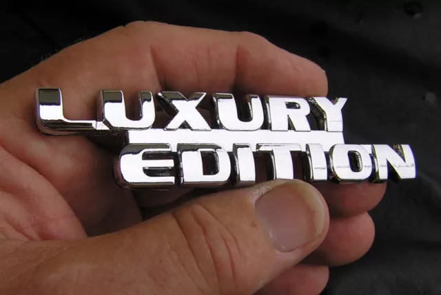 LUXURY EDITION CAR EMBLEM Chrome Metal Badges suit Harley Davidson BMW etc