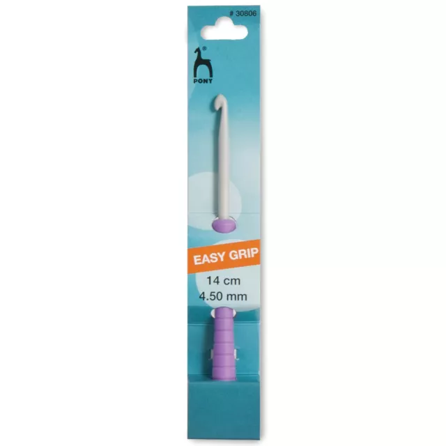 Gancho de ganchillo: fácil agarre: 4,50 mm: 14 cm de largo - P30806 - CORREO GRATUITO