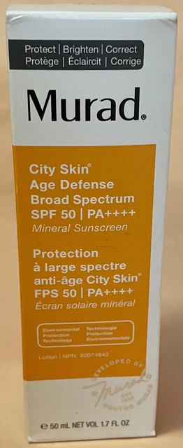 thumbnail image 2 of Murad City Skin Age Defense Broad Spectrum SPF 50 - 1.7oz NEW 2 of 6