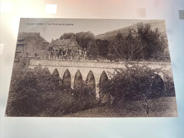 Ancienne Cpa Saint Come Le Pont De Brugiere Personne Village Vintage